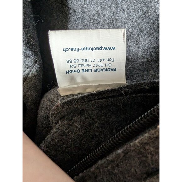 Appenzeller Switzerland Gray Felt Tote Bag  Dual Handles Zipper Closure - Picture 6 of 9